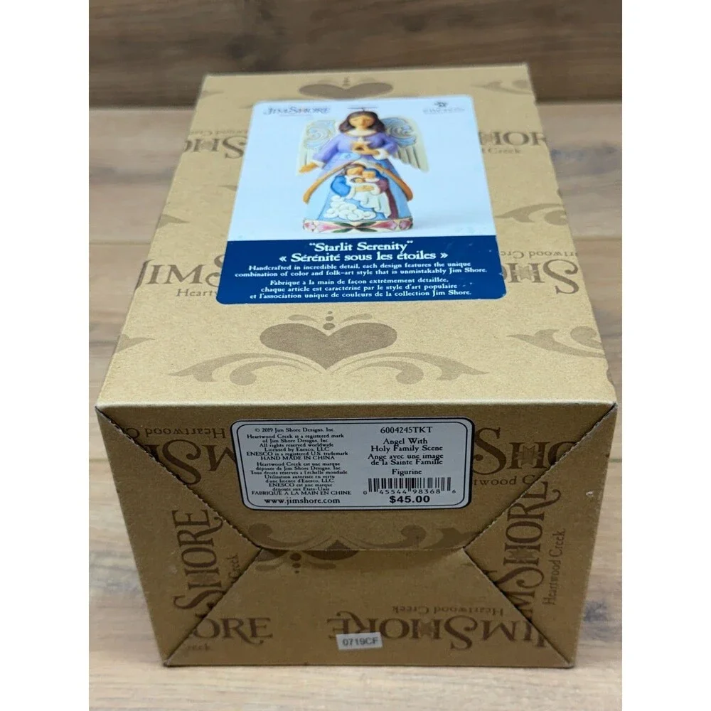 Jim Shore Heartwood Creek Starlit Serenity Angel Nativity Resin Figurine